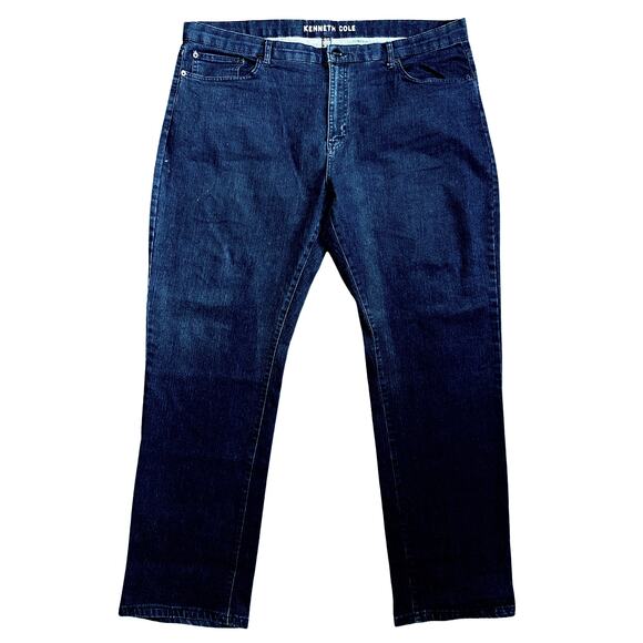 Kenneth Cole Dk Blue Straight Leg Denim Jeans Men's Size 40 x 32 - Picture 1 of 7